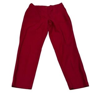 Talbots Slim Cargo Pant Red Pockets Women’s Size 10